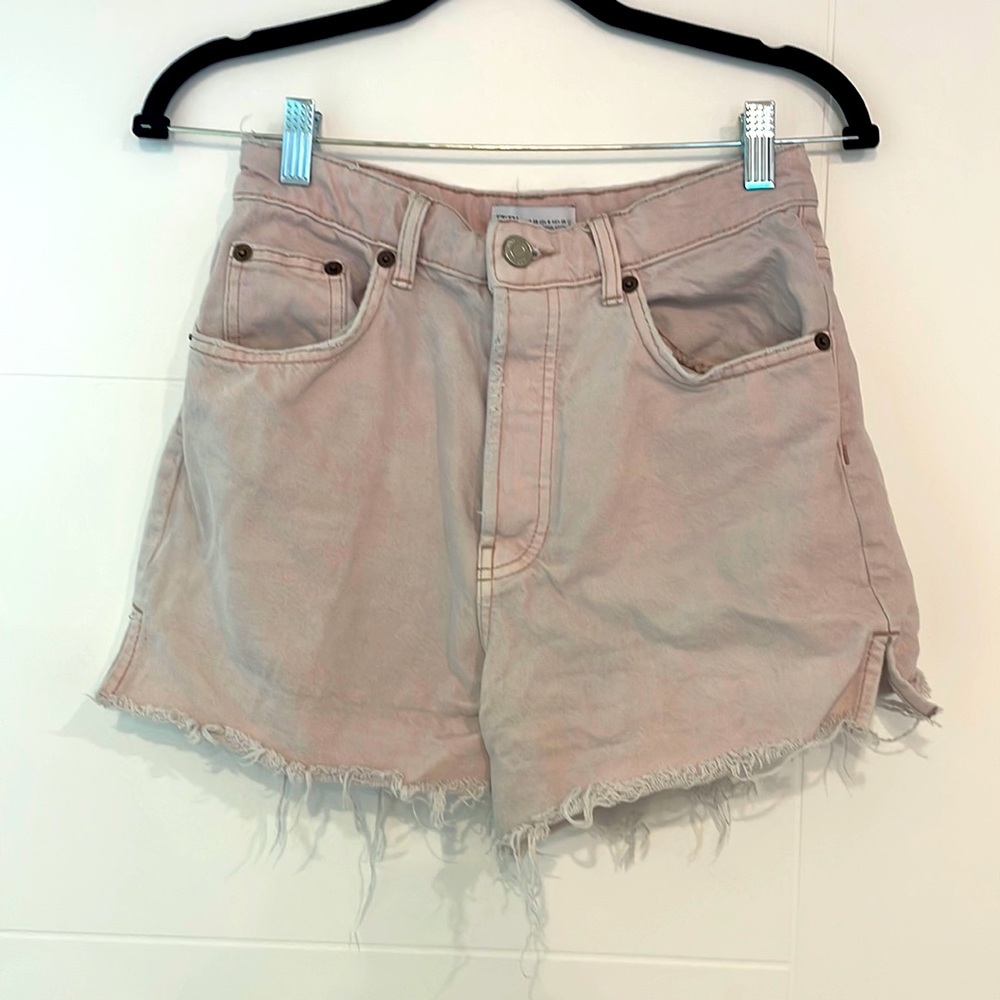 Zara Pink Jean Shorts Size 6